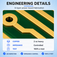 Papan PCB Ethernet Daya Tinggi 6 Lapis - Fabrikasi Papan Ethernet Daya Kustom dan Kontrol Impedansi