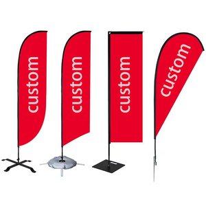 Bannière publicitaire de <span class=keywords><strong>vol</strong></span> personnalisée imprimée par sublimation numérique, bannière en forme de larme, drapeau de plage - Product Image 3