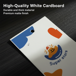 Étiquette de vêtement de luxe imprimée imperméable professionnelle, papier artistique personnalisé pour vêtements, chaussures et sacs - Product Image 4