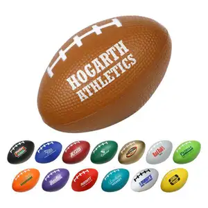 कस्टम लोगो मुद्रित रग्बी छोटी अमेरिकी फुटबॉल स्ट्रेस बॉल