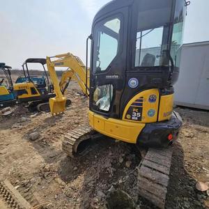 Excavatrice Komatsu Pc 35 d'occasion, mini-excavatrice Komatsu Pc35 de 3 tonnes à chenilles en caoutchouc à vendre - Product Image 3