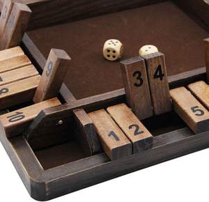 <span class=keywords><strong>Jeu</strong></span> <span class=keywords><strong>de</strong></span> dés classique Shut the Box personnalisé en bois <span class=keywords><strong>de</strong></span> 12 pouces pour 4 joueurs, version <span class=keywords><strong>de</strong></span> table et <span class=keywords><strong>jeu</strong></span> <span class=keywords><strong>de</strong></span> société pour pub - Product Image 3