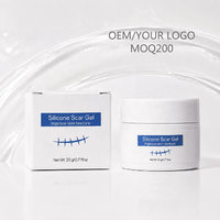 Gel anti-cicatrices à marque privée, traitement de l'acné, gel blanchissant pour cicatrices, soin des cicatrices pour adultes, gel anti-cicatrices à base de plantes, MOQ 200