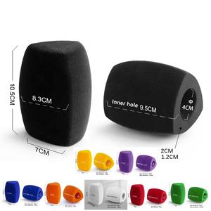 LOGO Print Mic Foam Box Micrófono inalámbrico grande Reducción de ruido Gorro de esponja a prueba de viento Vlog Entrevista Live <span class=keywords><strong>Podcast</strong></span> Mic Foam Cover - Product Image 1
