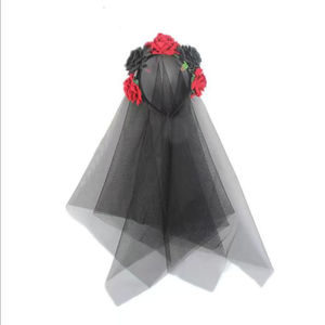 PESENAR Halloween Día de los muertos Accesorios para mujeres Diadema <span class=keywords><strong>Muslo</strong></span> Alto Esqueleto Calcetines Guantes <span class=keywords><strong>Tatuajes</strong></span> para disfraz de fiesta - Product Image 4