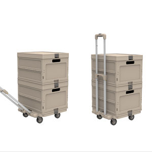 Grosir truk tangan lipat bersertifikat GS, Logo kustom/warna, beban 60kg, untuk rantai Supermarket/Hotel/ritel - Product Image 2