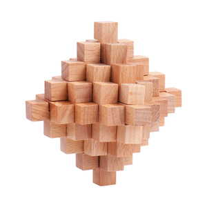Logic kỹ năng thiên tài não Câu Đố trêu ghẹo kongming khóa 3D lắp ráp giáo dục lồng vào nhau trò chơi câu đố bằng gỗ - Product Image 3