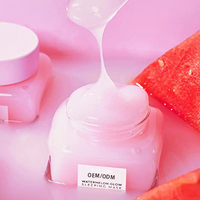 Masque de nuit hydratant OEM ODM, crème visage hydratante de nuit, soin naturel de la peau, améliore le teint terne, soin du visage de nuit doux