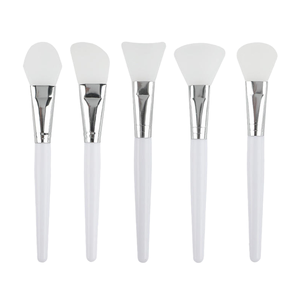 Pinceau plat professionnel en <span class=keywords><strong>silicone</strong></span> blanc pour l'application <span class=keywords><strong>de</strong></span> <span class=keywords><strong>fond</strong></span> <span class=keywords><strong>de</strong></span> <span class=keywords><strong>teint</strong></span>, crème et boue cosmétique – Outil <span class=keywords><strong>de</strong></span> beauté DIY pour soins <span class=keywords><strong>de</strong></span> la peau - Product Image 2