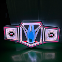 Led Ceinture Forme Personnaliser Logo Led Bouteille Présentateur Affichage Glorifier pour Discothèque Lounge