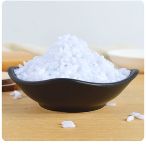 Riz artificiel grandeur nature en PVC pour présentation, fausse nourriture blanche, pièces DIY faites à la main - Product Image 6