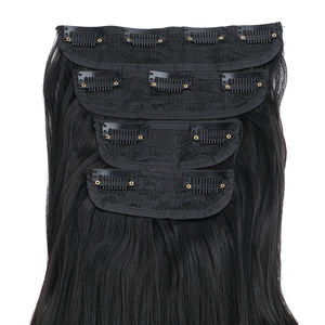 ผมต่อแบบคลิปหนีบยาวตรง 22 นิ้ว แบบซิลิโคนไร้รอยต่อ ชุดต่อผมไล่สีฟูฟ่องสำหรับผู้หญิง - Product Image 5