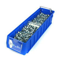Bacs de rangement en plastique suspendus haute densité, robustes, pour étagères, maison et quincaillerie