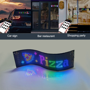 Panneau matriciel LED flexible identification de <span class=keywords><strong>la</strong></span> lumière LED pour automobile Bluetooth affichage roulant intelligent babillard - Product Image 2