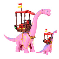 Figuras de Dinosaurios Gigantes en Oferta, Set de Bloques de Construcción de Seismosaurus, Titanosaurio y Brachiosaurus, Figuras de Plástico para Escritorio