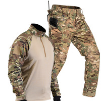 Ensemble de camouflage tactique pour homme à manches longues, respirant et à séchage rapide, pour la chasse et les activités de sécurité en extérieur