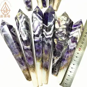 Kindfull Wholesale Natural High Quality Dream Amethyst Wand Healing Stones Crystal Point For Decoration