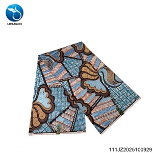 Super Holland 100% algodón peinado Ankara imprime telas africano dorado gran cera brocado vestido tejido ML111 con piedras - Product Image 6
