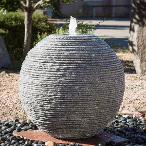 Fontaine à billes en granit sculpté à la main pour jardin et cour