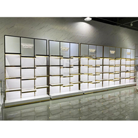 Vitrine d'exposition de bijoux avec éclairage LED, couleur et taille personnalisables, durable, étanche, haute qualité, facile à nettoyer, design écologique