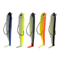 15g 30g leurres de pêche méné noir leurre souple tête jigged leurres pré-assemblés pêche à l'achigan Wobbler appâts de natation Senuelos