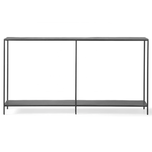 Cadre en fer de récupération durable de la console moderne rustique avec mobilier d'extérieur confortable fini à la main en détresse pour une utilisation dans la cour - Product Image 1