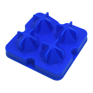 Bhd <span class=keywords><strong>Silicone</strong></span> 4 Sâu Răng Kim Cương Hình <span class=keywords><strong>Ice</strong></span> Cube Khuôn Mẫu Cho Tủ Đông Với Nắp Không Dính Lớn <span class=keywords><strong>Ice</strong></span> Cube Hình Thức Cho Ướp Lạnh Cocktail - Product Image 5