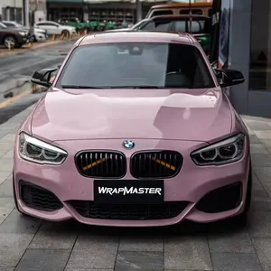 Wrapmaster 1.52*18 Meter Wulong Melk Roze Huisdierglans Auto Vinyl Wrap