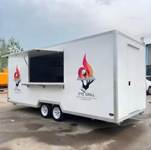 Remorque de cuisine complète de 5 m avec générateur intégré et hotte d'extraction, cantine mobile autonome pour réceptions de mariage en extérieur - Product Image 5