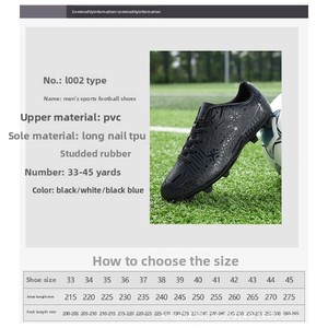 Venta Directa de Fábrica: <span class=keywords><strong>Botas</strong></span> de <span class=keywords><strong>Fútbol</strong></span> con Tacos Largos para <span class=keywords><strong>Césped</strong></span> <span class=keywords><strong>Artificial</strong></span> (<span class=keywords><strong>AG</strong></span>), Parte Superior de PU, Forro de Malla, para Entrenamiento y Partidos Profesionales - Product Image 6