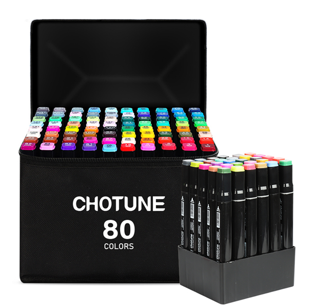 Заводская оптовая продажа, 80 шт., маркер с двумя головками, разноцветный мини-маркер, акварельная ручка для детей