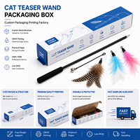 Scatola Rettangolare Lunga in Cartone Personalizzata per Giocattoli per Gatti, Dimensioni Personalizzate, Stampa UV, Scatola per Giocattoli per Animali Domestici, Produzione Diretta OEM/ODM