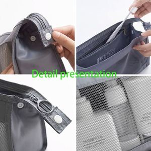 Bolsa de Almacenamiento de Artículos de Aseo de Viaje Multifuncional, Portátil, de Malla, Gran Capacidad, Apta para Uso Diario y Viajes - Product Image 4