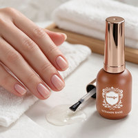 Badaga OEM Personnalisé 15ml Gel de Base et Top Coat à la Vitamine Marque Privée Vernis à Ongles Gel UV de Base