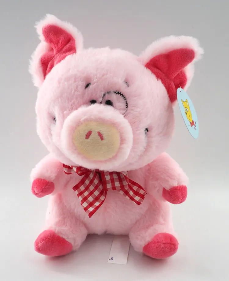 Wholesale best gift pink plush cute soft pig stuffed toys