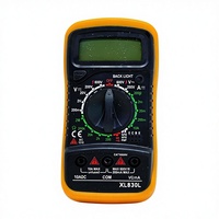 Multimeter Digital Multifungsi Kecil XL830L Kuning 1999 Pengukur Amper Volt Ohm