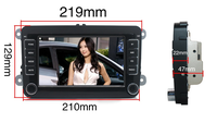 Autoradio 7 pouces Android12 pour VW PASSAT POLO GOLF 5 6 TOURAN voiture GPS Navigation lecteur DVD avec Apple Carplay