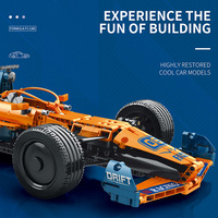 Reobrix Technologie Formule 1 Voiture de course Modèle de construction en blocs 800+ pièces Jouet éducatif en plastique Unisexe Enfants de 8 à 13 ans DIY