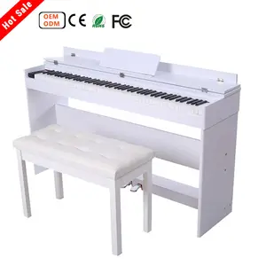 Bàn Phím 88 Chạm Tiêu Chuẩn Màu Trắng Bàn Phím Kỹ Thuật Số Piano Sản Xuất Tại Trung Quốc Kỹ Thuật Số 88 Phím Bàn Phím