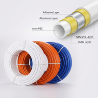 Tuyau de plomberie composite, soudé bout à bout, en aluminium et plastique, tube multicouche PERT