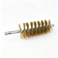 Brosse de nettoyage en spirale en fil de laiton torsadé avec boucle supérieure pour l'élimination de la poussière des cheminées industrielles, DIY, OEM, personnalisable, fourniture d'usine