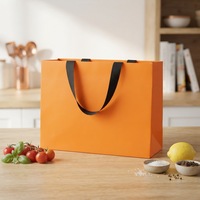 Sac cadeau de luxe en carton écologique avec poignées torsadées, matériaux recyclés, impression numérique pour promotions