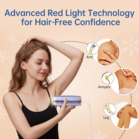 Épilateur laser portable professionnel pour usage domestique, sans douleur, avec refroidissement par glace, appareil d'épilation IPL pour le visage, le corps et les jambes