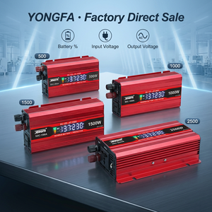 Inversor de Corriente YONGFA 12v 220v <span class=keywords><strong>1500w</strong></span> 1000va, Onda Sinusoidal Modificada, Pantalla LCD, Inversores Solares, <span class=keywords><strong>Microinversor</strong></span>, Convertidor de Potencia - Product Image 1