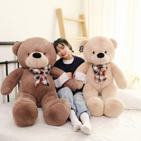 OEM/ODM personnalisé 5 pieds 6 pieds grand animal en peluche brun gros ours en peluche géant surdimensionné ours en peluche cadeau d'anniversaire pour fille femmes