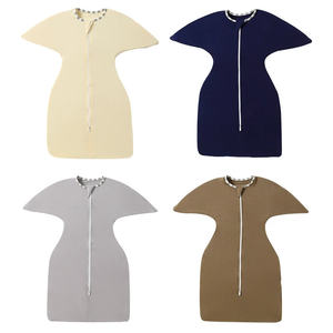 <span class=keywords><strong>Saco</strong></span> de Dormir Envolvente de Bambú <span class=keywords><strong>Personalizado</strong></span> para Recién Nacidos con Brazos Descubiertos, Anti-Sobresalto, Envoltura para Bebés para Calmar, Ligero para Primavera y Verano - Product Image 1