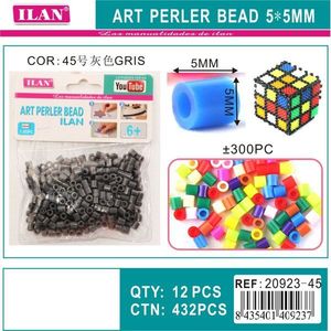 Perline ILAN Art Perler 5x5mm Grigie per Progetti Creativi - Product Image 1