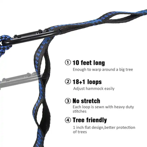 Hamacas de Paracaídas con Logotipo Personalizado OEM, Dobles y Individuales, Portátiles, Ligeras, para Acampar al Aire Libre - Product Image 5