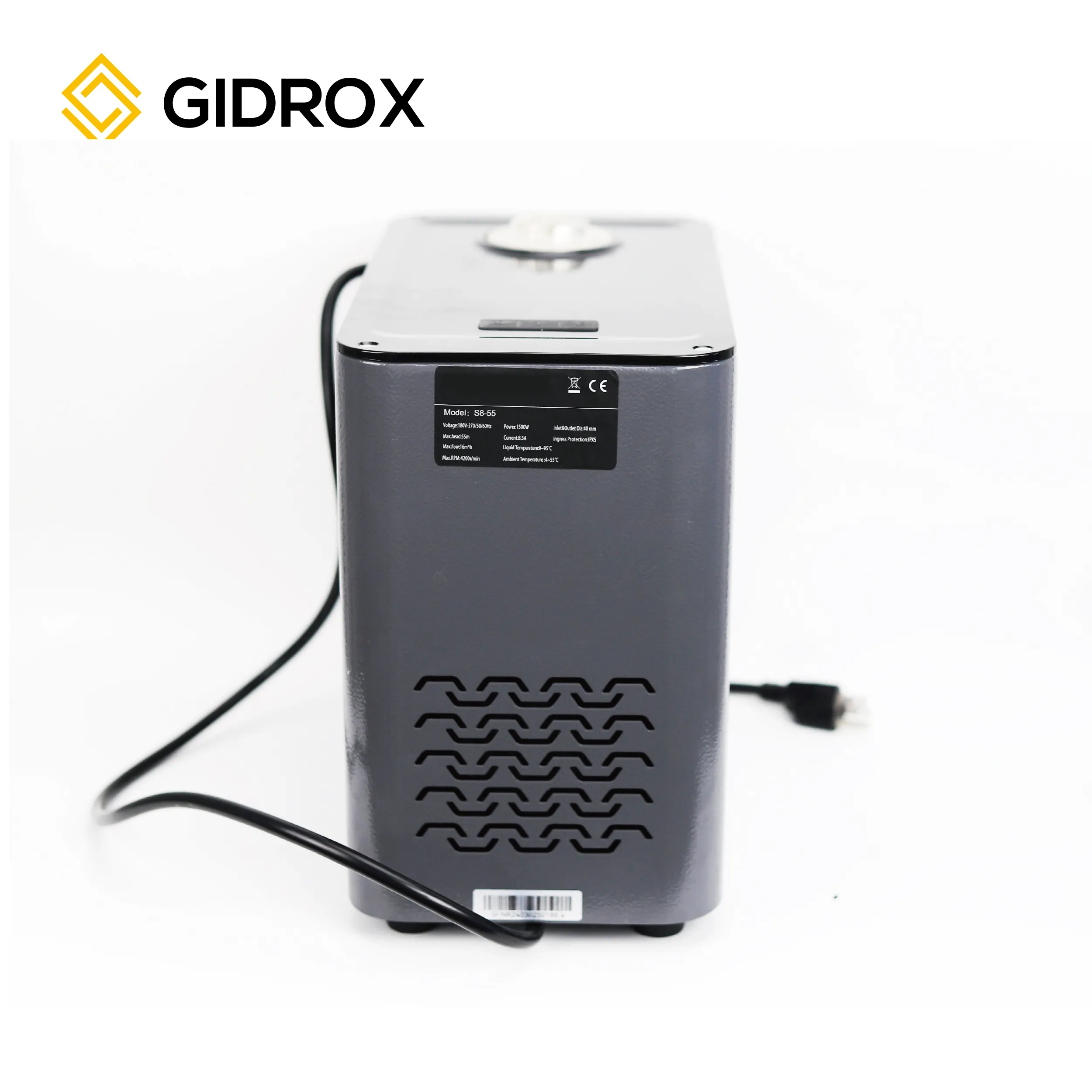 GIDROX 1500w 2HP สมาร์ทเงียบความถี่ตัวแปรมอเตอร์แม่เหล็กถาวรอัจฉริยะความดันขนาดเล็กปั๊มน้ําสําหรับบ้าน