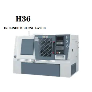 Machine de tour CNC à lit incliné H36, machine-outil HC Yuhuan
